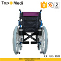 Silla de ruedas eléctrica plegable de aluminio Topmedi Medical Equipment